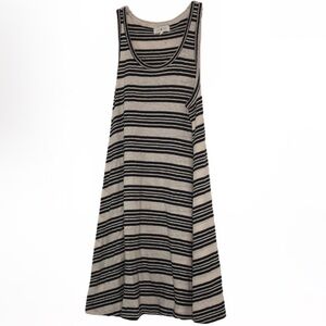 LOU & GREY HORIZONTAL STRIPED SLEEVELESS DRESS SIZE XS